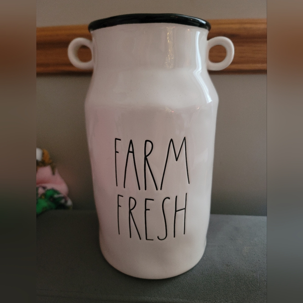 Rae Dunn- Farm Fresh White Vase